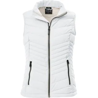 Steppweste "GS 109 WMN QLTD VST", Damen, Gr. 36, weiß (naturweiß), Obermaterial: 100% Polyester.Futter: 100% Polyester.Füllung: 100% Polyester, G.I.G.A. DX BY KILLTEC, Westen Steppweste, Atmungsaktive, winddichte Damenweste mit 10.000 mm Wassersäule