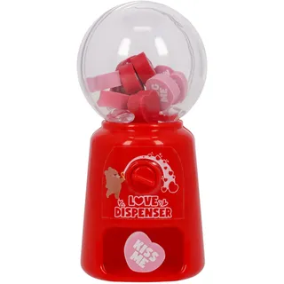 Legami - Mini Radierer für Radiergummis, Love Dispenser, 15 Radiergummis, Gummi in Herzform, Abmessungen 9 x 22 x 0,5 cm