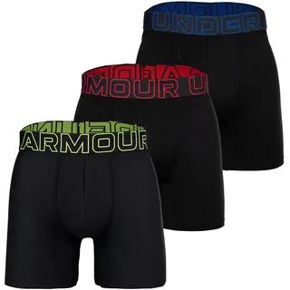 Under Armour® Boxershorts »Boxershort UA PERFORMANCE TECH - SOLID 6 IN 3PK 3er Pack«, schwarz