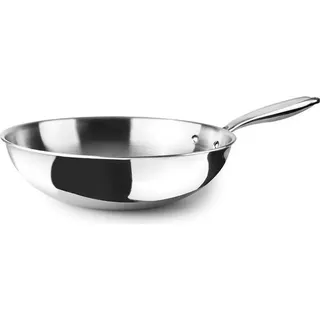 Ibili Triply Natural 30 Cm Wok - Black - One Size