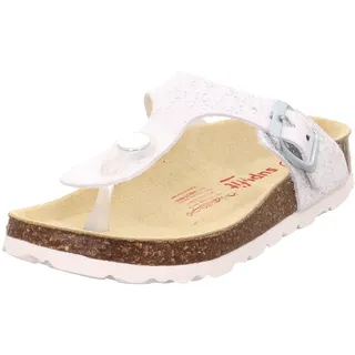 Fussbettpantoffel Silber/Weiß 27 EU