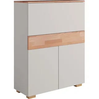 Home Affaire Sekretär »Citra« mit viel Stauraum, teilmassiv, weiß