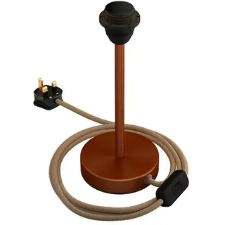Creative Cables Alzaluce Shade Ready 20 Cm Tischlampe - Satin Copper / Natural Jute - One Size