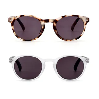 OPULIZE Multi-Sonnenbrille, runder Rahmen – Federscharniere – Kratzfest