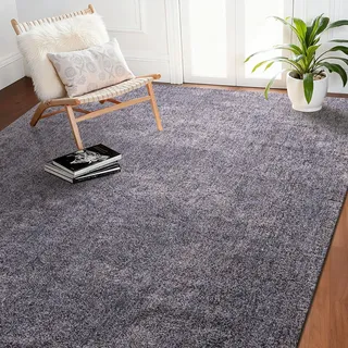 Vevor Kuscheliger Kurzflor Teppich 304,8 x 243,8 cm Grau
