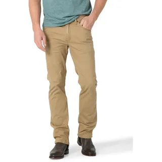 Wrangler Authentics Herren Slim Fit Straight Leg Jeans, Eichel, 33W / 32L