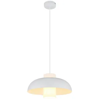 Globo Hängeleuchte , Opal, Weiß , Metall, Glas, Textil , 120 cm , Ce , beliebig kürzbar , Lampen & Leuchten, Leuchtenserien