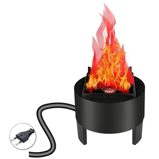 Lancoon 3D LED Gefälschte Feuerflamme Licht, 1 PCS Künstliche Flackernde Flamme Lampe Birne Elektrischer Lagerfeuereffekt Indoor für Weihnachten Halloween Festival Event Party Club Dekoration