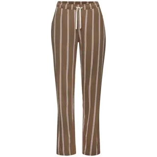 LASCANA LASCANA, Pyjamahose mit Druck, braun
