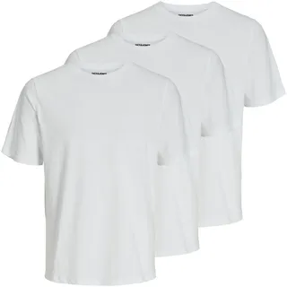 JACK & JONES Under Kurzarm-T-Shirt 3 Einheiten White XL