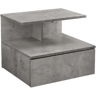 [en.casa] Hängeregal 40 x 31 x 35 cm Grau