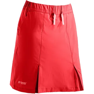 Skort MAIER SPORTS "Fortunit Shortin W", Damen, Gr. 34, feuerrot, 100% Polyester, Röcke Skort, atmungsaktiver Damen Rock mit integrierter Short, Regular Fit