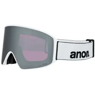 Anon M4 Cylindrical+bonus Lens+mfi Face Mask Skibrille - White - Perceive Sunny Onyx/CAT4