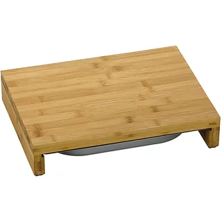 Kela Schneidebrett Kenina, 2-teilig, Bambus, hellbraun, mit Auffangschale, 12552