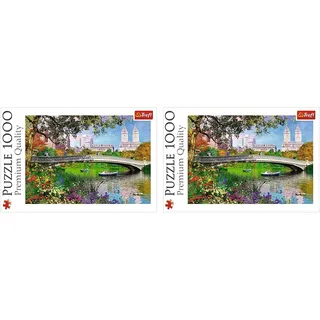 Trefl, Puzzle, Central Park, New York, 1000 Teile, Premium Quality, für Erwachsene und Kinder ab 12 Jahren (Packung mit 2)