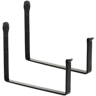 Achla Designs SFB-04 Blumenkasten-Wandhalterung, 30,5 cm, Schwarz
