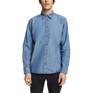 ESPRIT Herren 994ee2f302 Hemd, 902/Blue Medium Wa, M