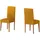 Stuhlhusse Tunez Senfgelb 24 x 30 x 6 cm 2er Set