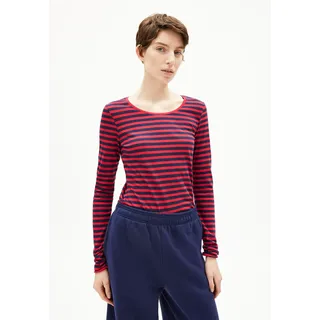 EINIAARA GESTREIFTES LANGARMSHIRT |  100% Bio-Baumwolle - mehrfarbig (S)