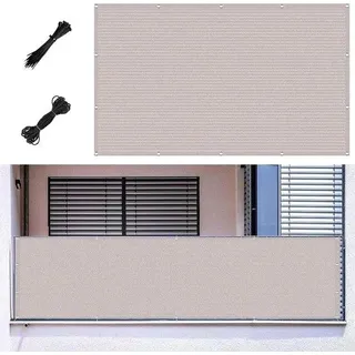 Sonnenschutzrollo für Gartenzones - Privatdachschutz mit hohem UV-Schutz - 50x360cm - Weiss - Weiß