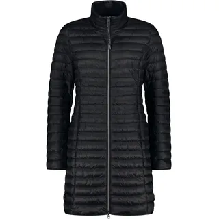 Cartoon Damen Steppjacke mit Stehkragen Schwarz,36