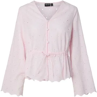PIECES Female Bluse PCARMORINE Stickerei