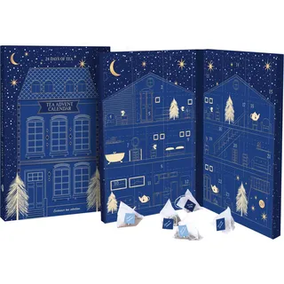 Adventskalender mit Tee, 6 Sorten - Blau