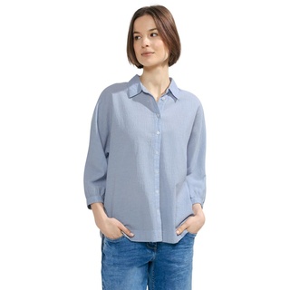 Cecil Damen Seersucker Bluse blouse blue M