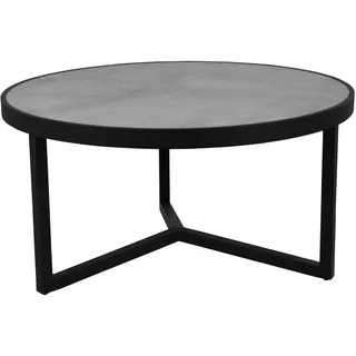 Brafab Itonda Loungetisch Aluminium/Glas schwarz/grau