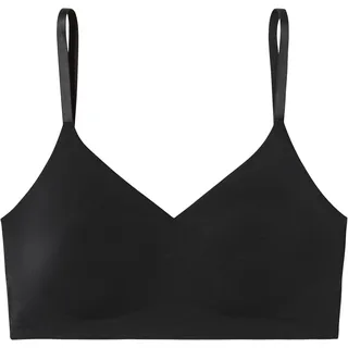 SCHIESSER Damen Nahtloses Spaghettiträger Mit Herausnehmbaren Pads - Invisible Soft Bustier, Schwarz_179821, 38