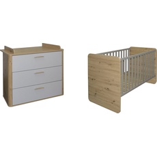 Bild von Babymöbel-Set »Lilly«, (2 St., Wiko/Bett, grau