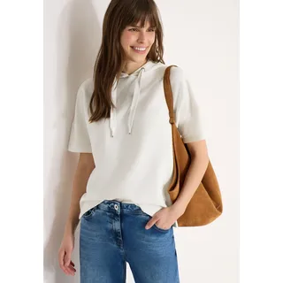 Cecil Sweatshirt unifarben Vanilleweiß 44