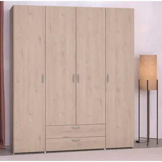 Parisot Kleiderschrank 4-türig "Daily 11" Jackson-Eiche