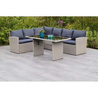 Merxx Gartenlounge-Set 2-tlg. Grau