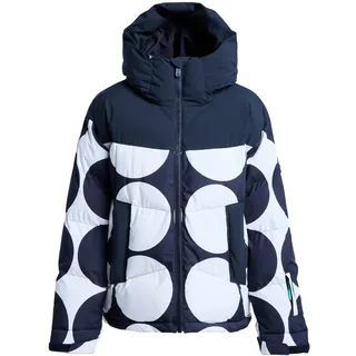 Roxy Snowboardjacke "Alofted Puffy 15K", Damen, Gr. XL, schwarz big dots, 100% Polyester, Jacken Snowboardjacke
