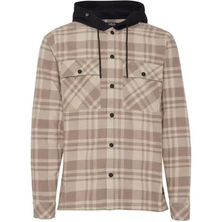 Blusenjacke SOLID "Langarmhemd SDZachary", Herren, Gr. L, beige (oatmeal), Obermaterial: 100% Baumwolle CO., Hemden Blusenjacke