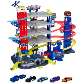 MAJORETTE Super Chase Center mit Licht und Sound, bunt