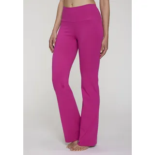 Jazzpants LASCANA ACTIVE, Damen, Gr. 56/58, N-Gr, pink, Single Jersey, Obermaterial: 95% Baumwolle, 5% Elasthan, unifarben, Basic, lang, Hosen Jazzpants, mit breitem Bündchen