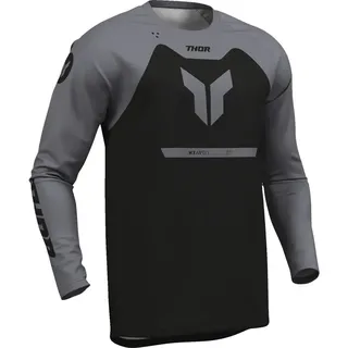 Thor Ridemode Menace Langarm-trikot - Black / Gray - 6-7 Jahre