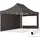 Faltpavillon 3 x 4,5 m inkl. 2 Seitenteile Dunkelgrau