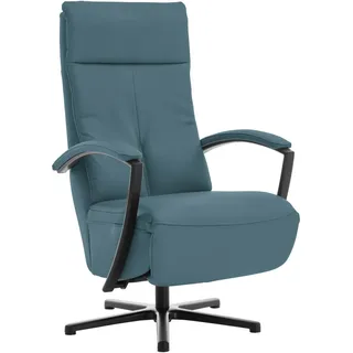 Beldomo Speed Relaxsessel , Blau , Leder , Echtleder , Rindleder , 76x112x83 cm , Goldenes M , Fußauswahl, Lederauswahl, Stoffauswahl, Relaxfunktion, Liegefunktion , Wohnzimmer, Sessel, Ledersessel