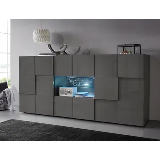 Home Affaire Dama Breite 181 cm grau (anthrazit hochglanz lack)