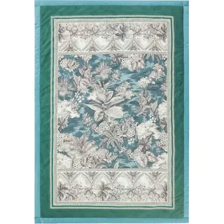 Bassetti BOBOLI Plaid aus 100% Baumwolle in der Farbe Verde V1, Maße: 240x250 cm - 9330137