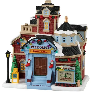 Lemax 35045 Caddington Village Lighted Building: Park Grove Town Hall