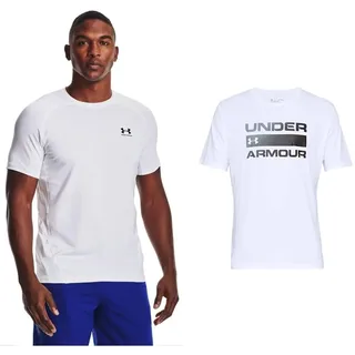 Under Armour Herren Tech, atmungsaktives Poloshirt & Herren UA Team Issue Wordmark, atmungsaktives Sportshirt, kurzärmliges und Komfortables Funktionsshirt mit Loser Passform