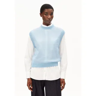 MOHAIR-MIX STRICKPULLUNDER |  Mohair-Woll-Mix - blau (S)