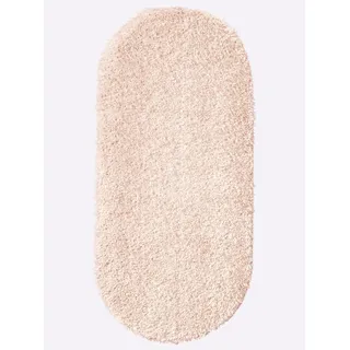 Heine home Teppich oval 40 mm Höhe, beige