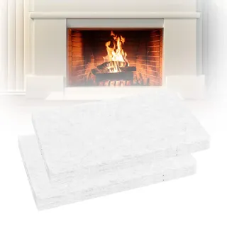 Sudnsadaks 2 Stücke Keramikwolle für Bioethanol, Keramikschwamm für Bioethanol Kamin, Bioethanol Ersetzen Sie den Docht, Tischkamin Ethanol Ceramic Sponge, Ceramic Wool Gilt für Spirituskocher, Kamin
