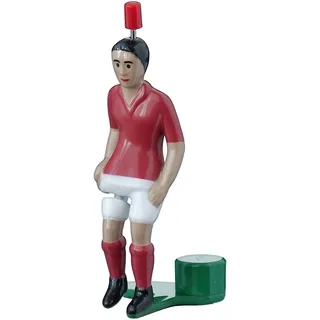 Tipp-Kick Spieler Kicker Classic Tischfußball-Zubehör Trikot rot - In Handarbeit hergestellter Original Spieler für Groß & Klein, Fußball-Figur für spannende Matches, Geschenkidee für Fans