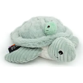 Plüsch-Schildkröte, Mama mit Baby, mint - Grün